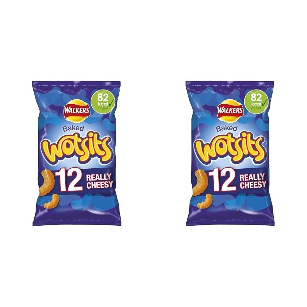 ウォーカーズ クリスプ ウォッツィッツ チーズ マルチパック スナック、24 x 16.5 g