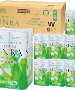 koarekkusu プルミアムシンラ再生纸toirettopepa40mダブル12ロール8パック入り（96ロール）